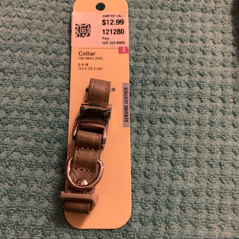 💥 Bond & Co XXS Dog Collar for Small Dogs 6-8 in NWT Leather New